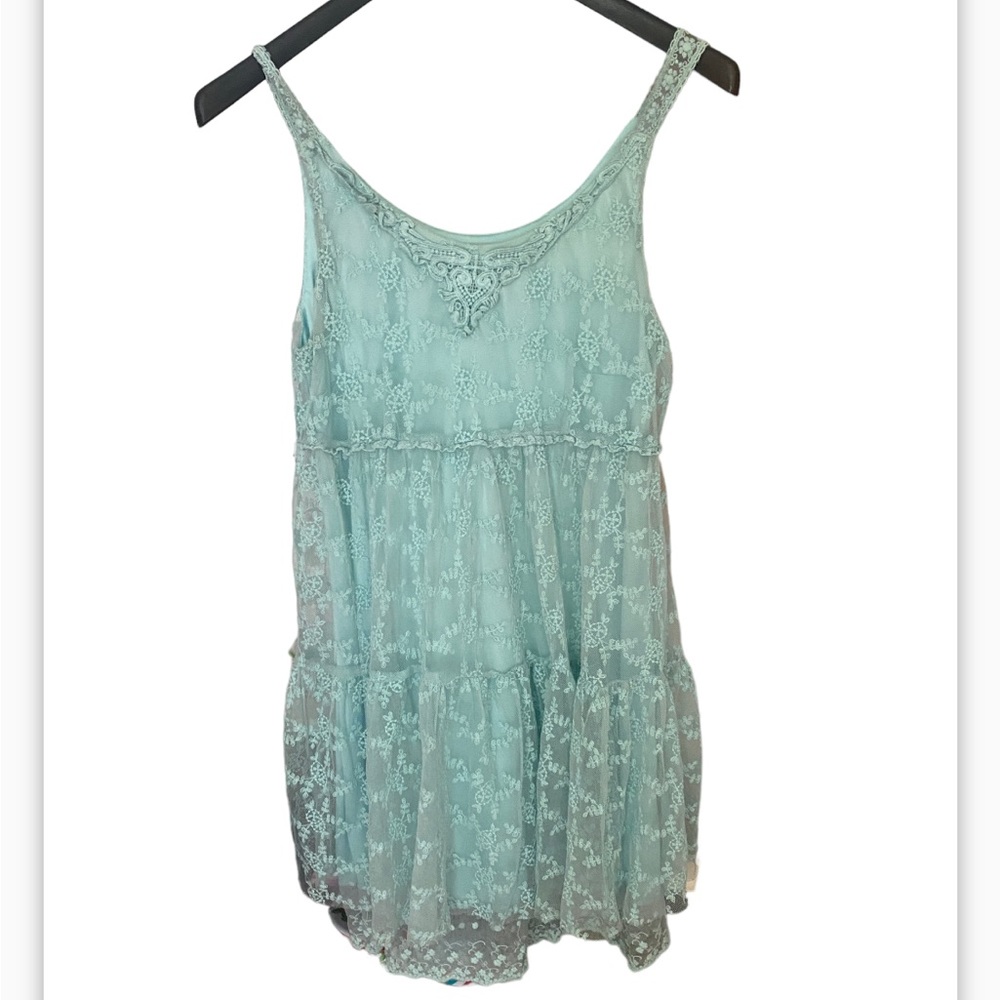 Gorgeous light blue lace dress